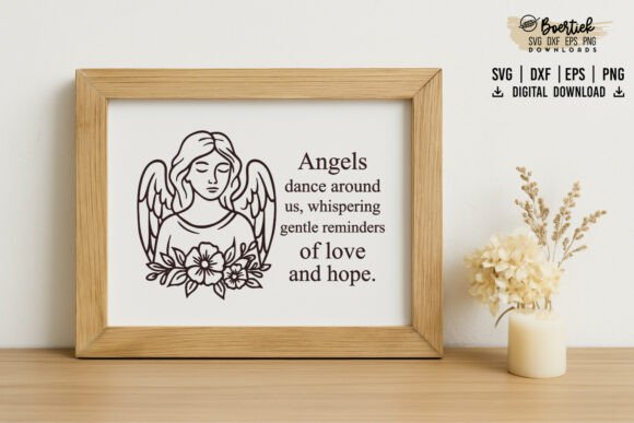 Angel Memorial Quote 2 SVG File: A Review for Graphics and Crafts