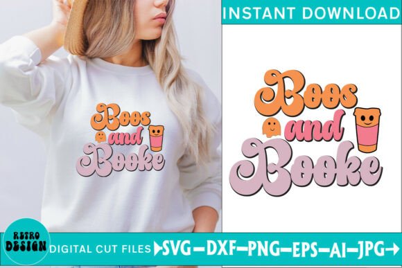 Boos and Books Halloween SVG Quote: A Graphic Design Asset for Crafts