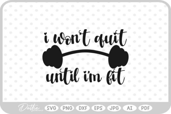 Fit Quote Weights SVG PNG DXF for Modern Graphics and Crafts