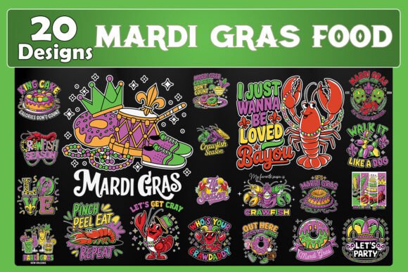 Mardi Gras Food SVG Bundle Review