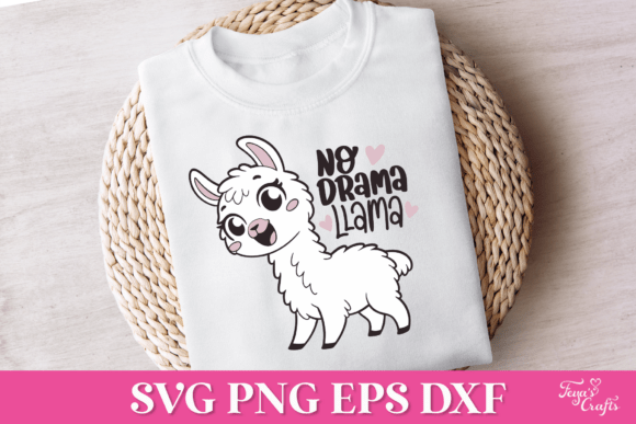 No Drama Llama SVG Quote Review
