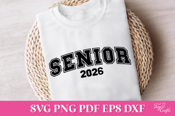 Senior 2026 Arched SVG Cut File for Graphics and Crafts