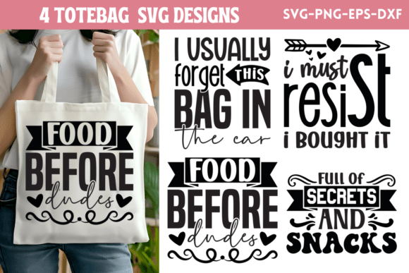 Tote Bag SVG Quote Bundle 1: Premium Graphics for Crafts and Content