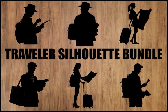 Traveler Silhouette Bundle: Essential Graphics for Crafts