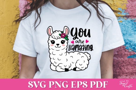 You Are Llamazing SVG Quote for Graphics and Crafts